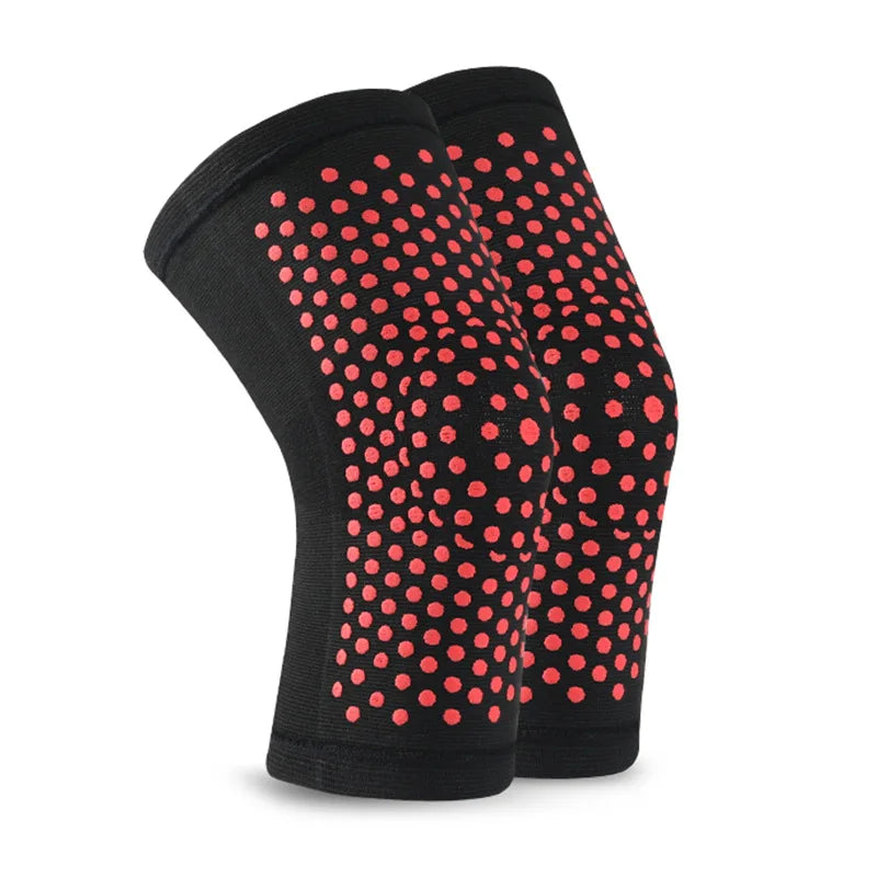 One Pair Self-heating Wormwood Knee Braces Warm Support Soothing Qme