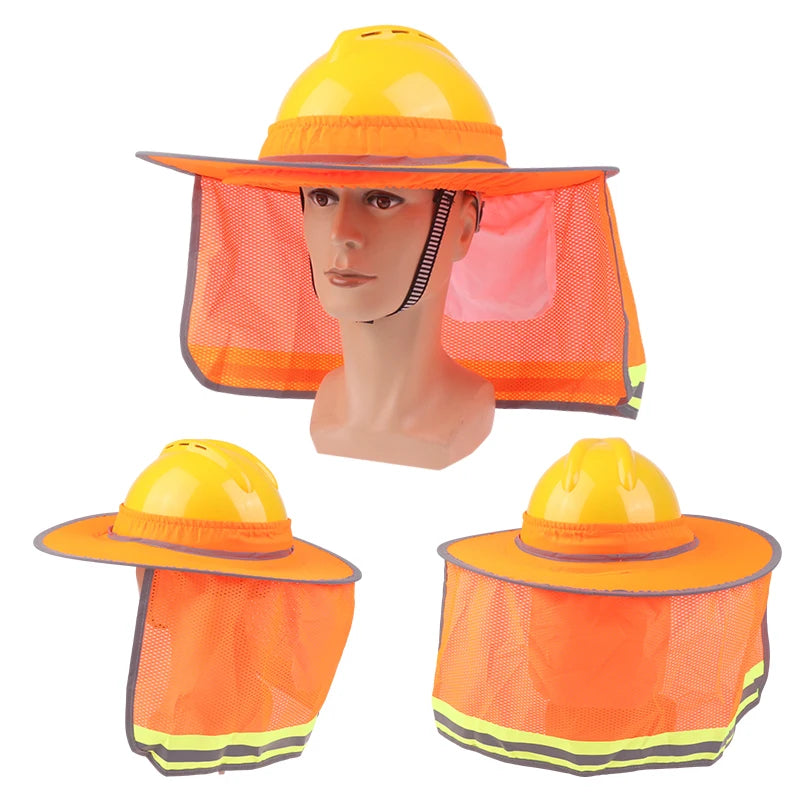 Temperature Sunscreen Safety Helmet Sun Protection Curtain Qme