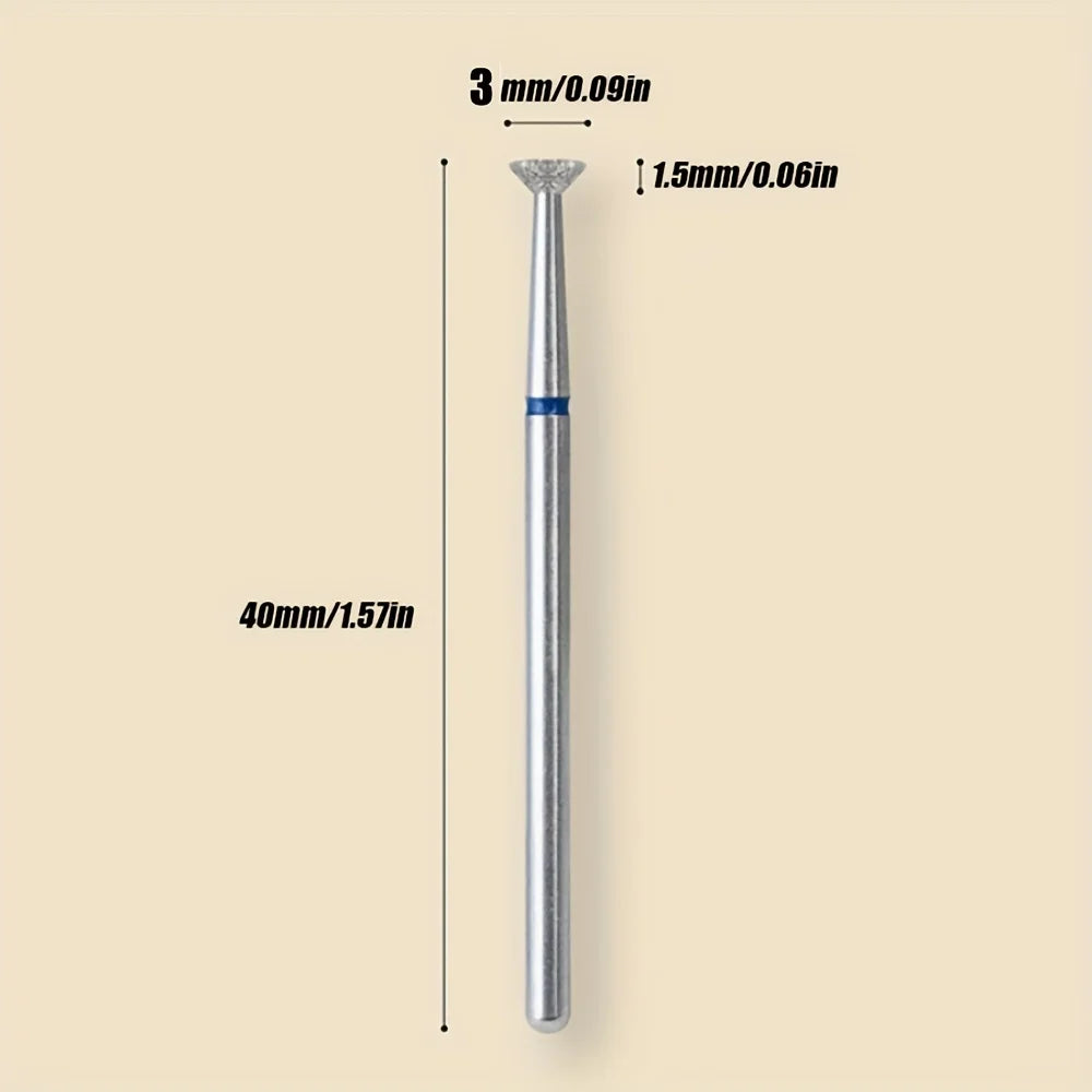 1pc One Nail Drill Bit, Head for Grinding Nails, Tool for Cleaning Methyl Methacrylate Nails, Odorless Nail Oil Removal Brush Qme