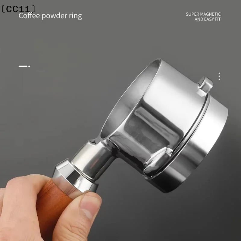 51 53 Magnetic Coffee Receiving Ring Anti-splash Powder Dosing Qme