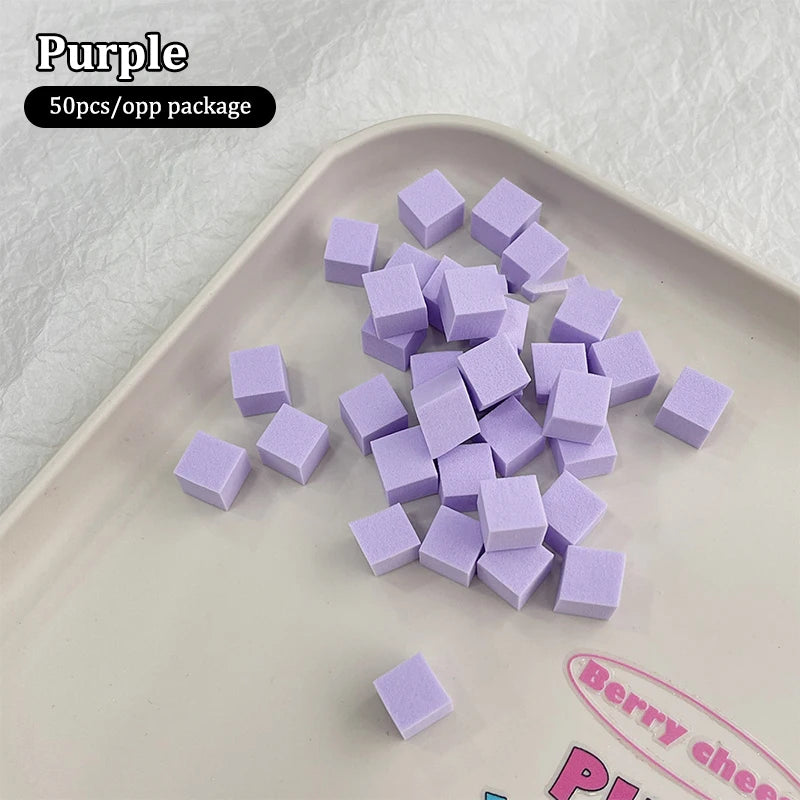 50 Square Nail Art Sponge Gradient Brushes Gel Polish Design Manicure Qme A3