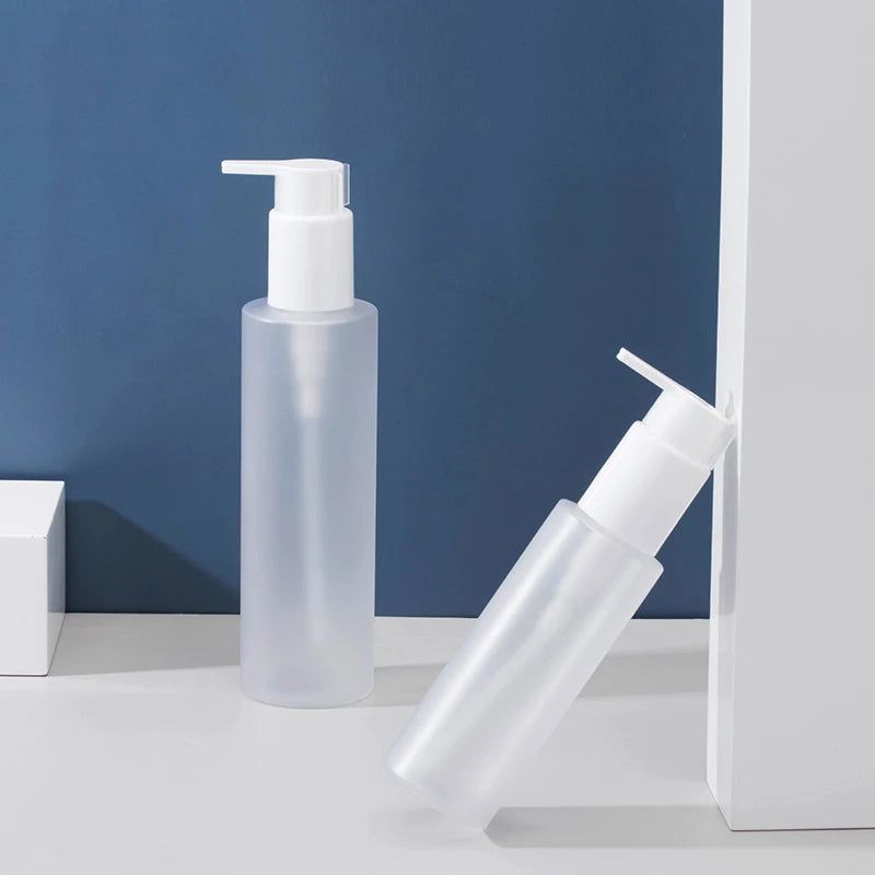 Flat-shoulder Lotion Bottles Empty Pump Dispensers Travel Cosmetic Use Qme