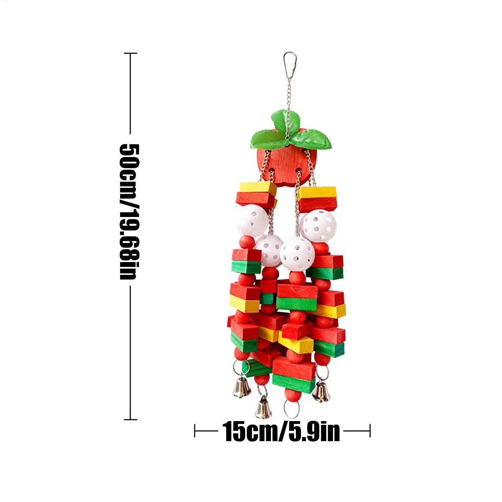 Bird Toys Cockatiel Toys Chew Bird Accessories Pet Supplies Parakeet Cage Accessories For Beak Grinding Climbing Indoor Outdoor Qme