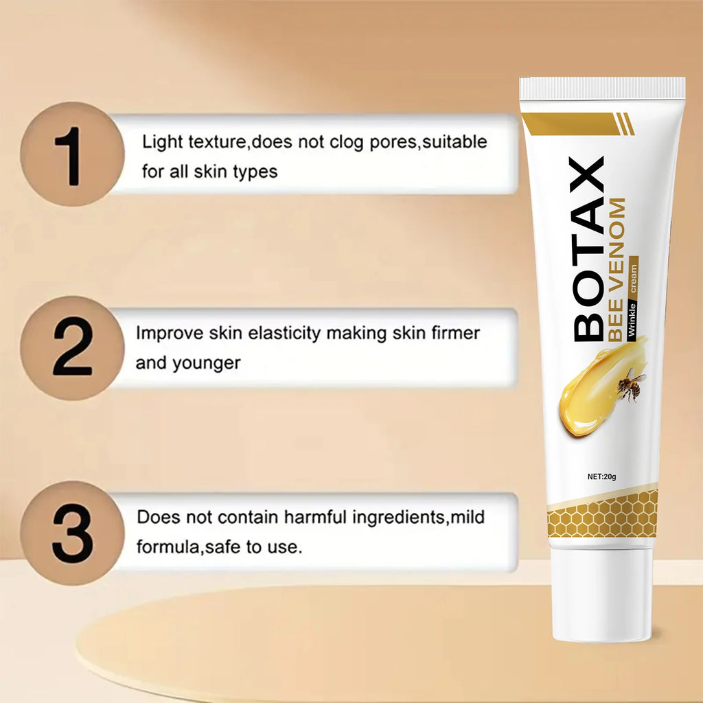 Botax Bee Venom Eye Cream - Lightweight, Moisturizing & Protective Formula for Elastic, Smooth & Youthful Skin Around Eyes. Qme