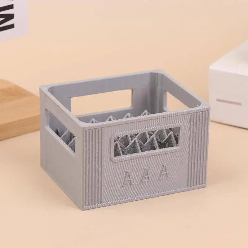 3D Printed Beer Crate Style Battery Storage Case No. 5 Aa No. 7 Aaa Battery Basket Stackable Batteries Storage Box Home Decor Qme A7