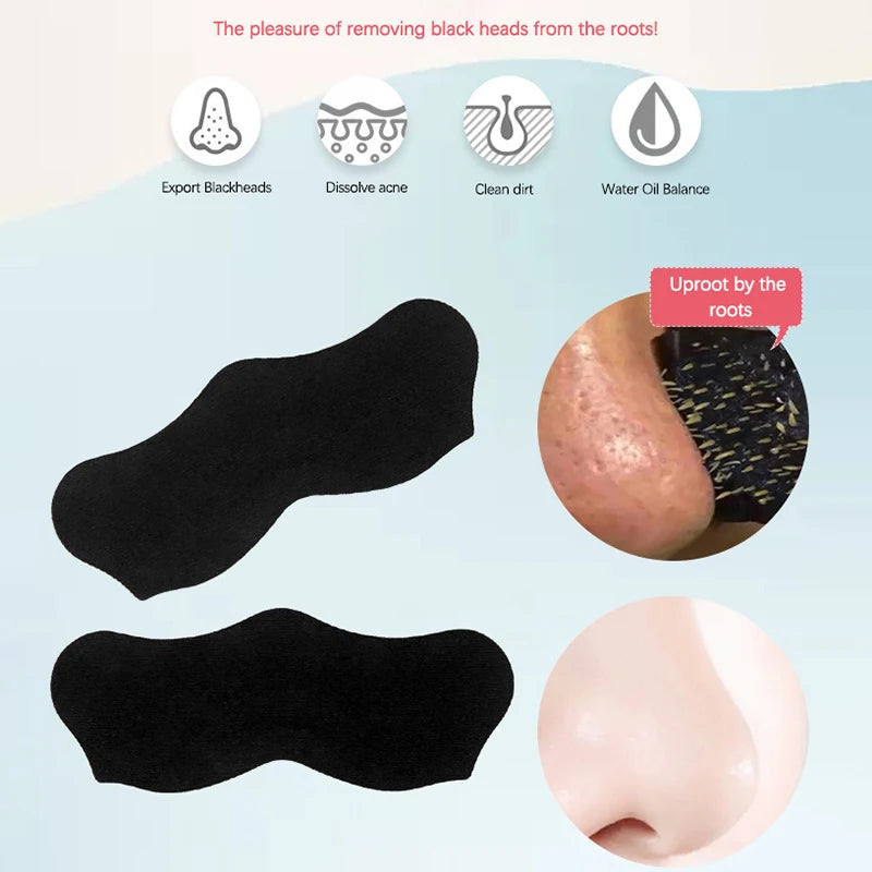 Unisex Blackhead Remove Mask Peel Nasal Strips Deep Cleansing Shrink Qme