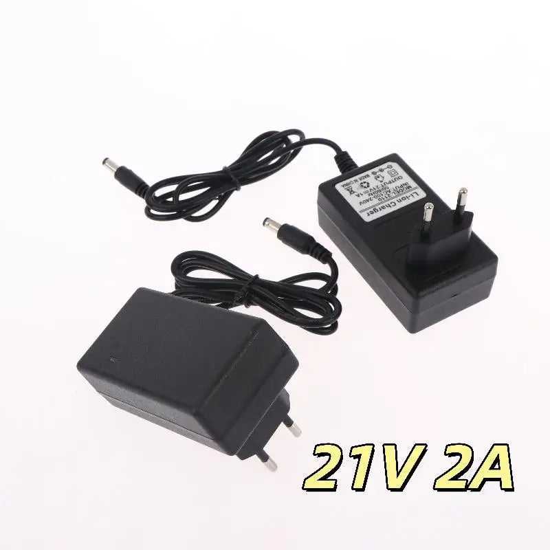21V Lithium Battery Charger 1A 2A 18V Intelligent Power Adapter EU Qme