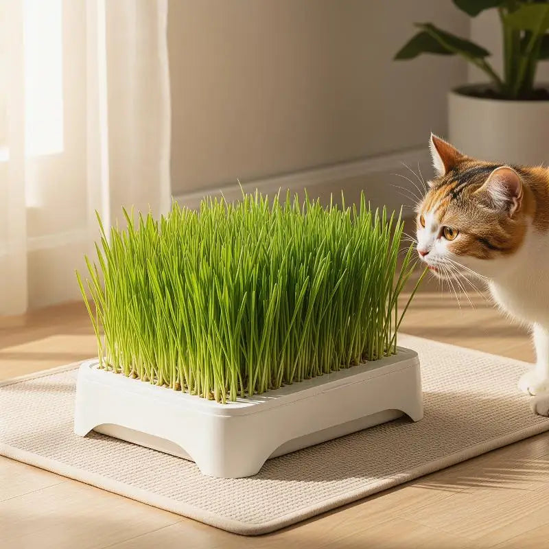 Pet Cat Grass Planting Basin Soilless Culture Wheat Seedling Pot Qme