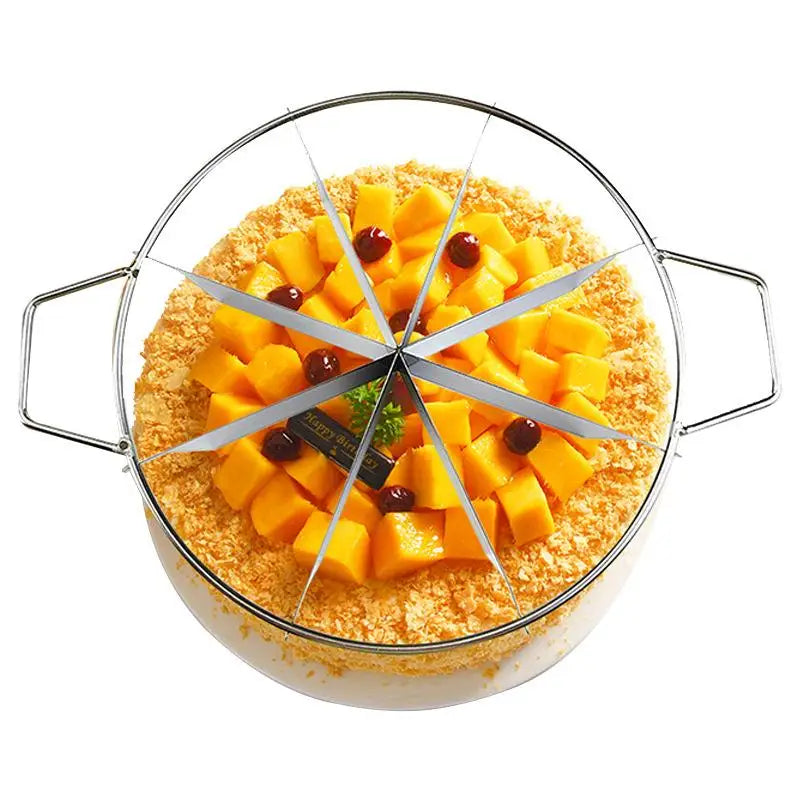 Cutter Slicer Stainless Steel Pastry Portion Marker Pizza Pie Divider Qme
