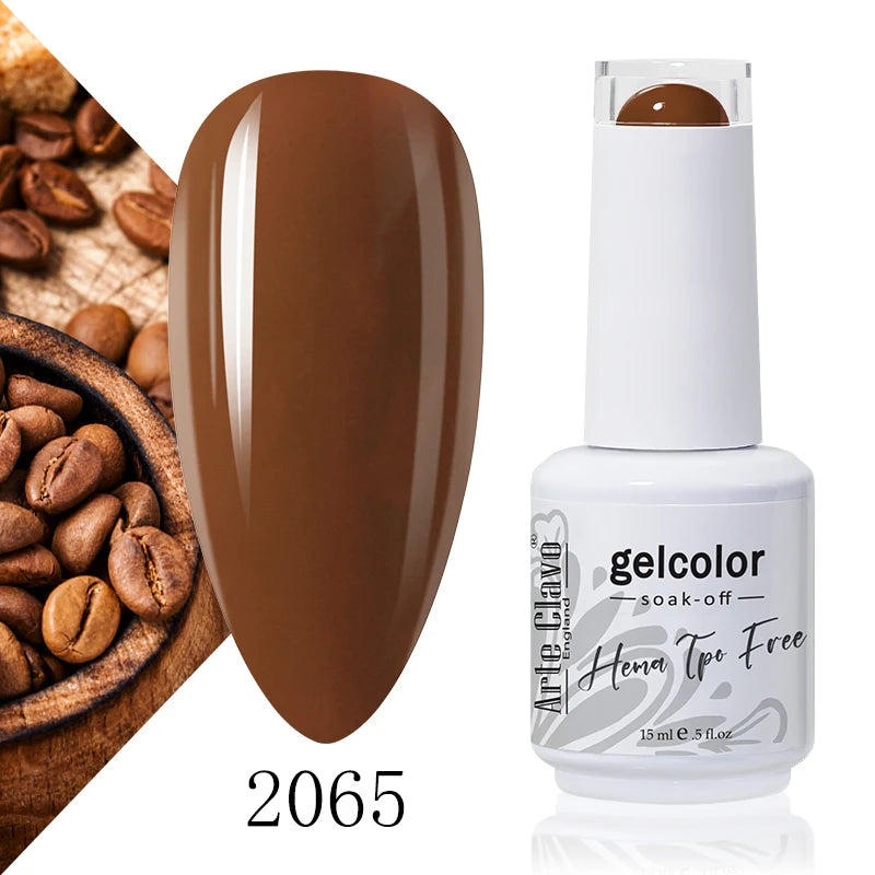 Arte Clavo Colourful Gel Nail Polish Art Varnishes Macaron Semi