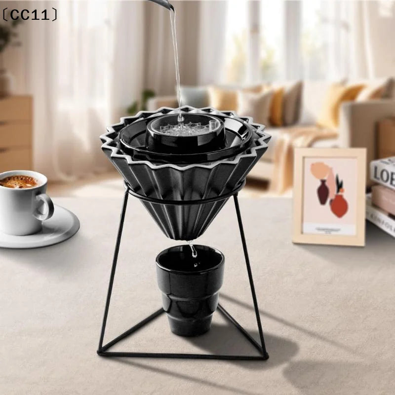 Drip Assist Pour Over Coffee Portable Hand Brew Filter Pourover Qme