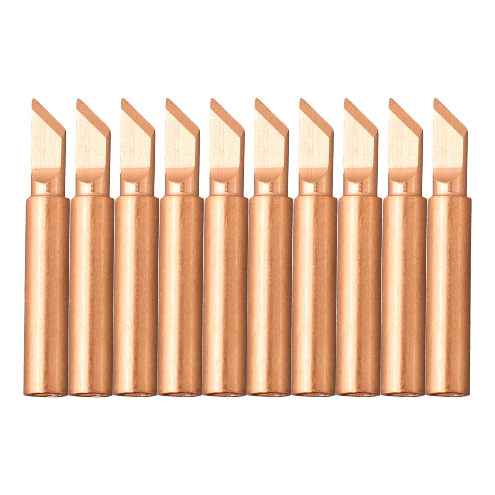 10pcs Soldering Iron Tip Versatile Copper Soldering Iron Tips 900M T K Perfect For Various Electronic Repairs Qme