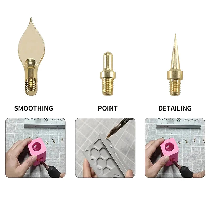 Iron Tip Melt Heat Insert Tool Soldering 3D Printing Brass Thread Qme Default Title