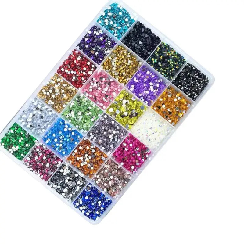 15 Colors Resin Rhinestone Bedazzling Kit Jelly Rhinestone Kit For Bedazzling Flatback Gems For Clothes Nail Book DIY Qme 1set