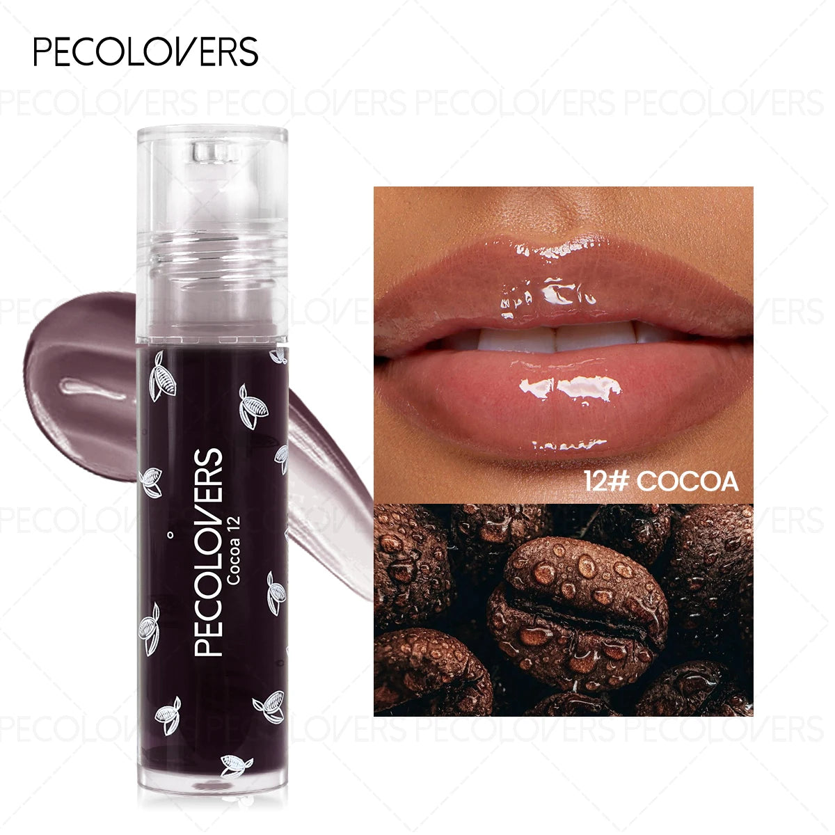 Transparent Fruit Flavor Roll-on Lip Oil Mirror Shine Glass Look Mini Qme 12