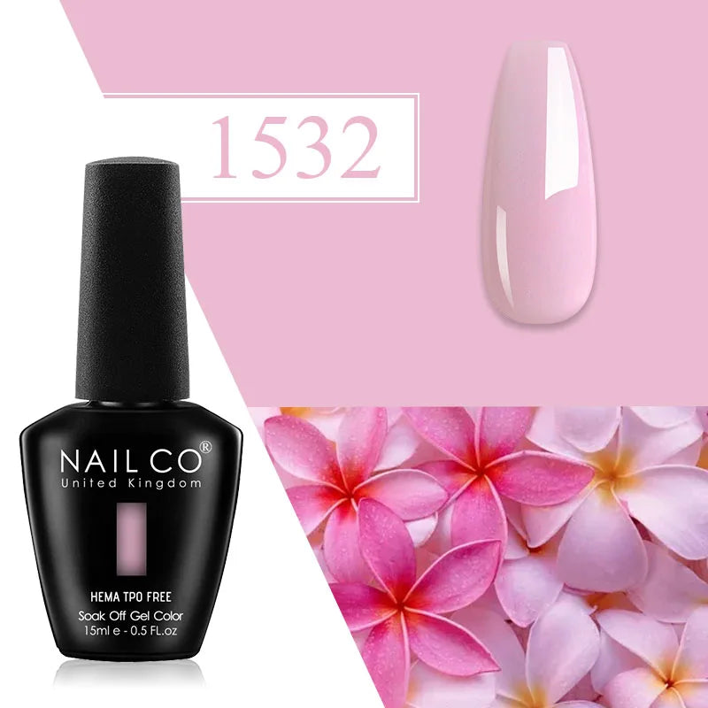 NAILCO Plum Gel Nail Polish Matte Coat Autumn Winter Semi Permanent