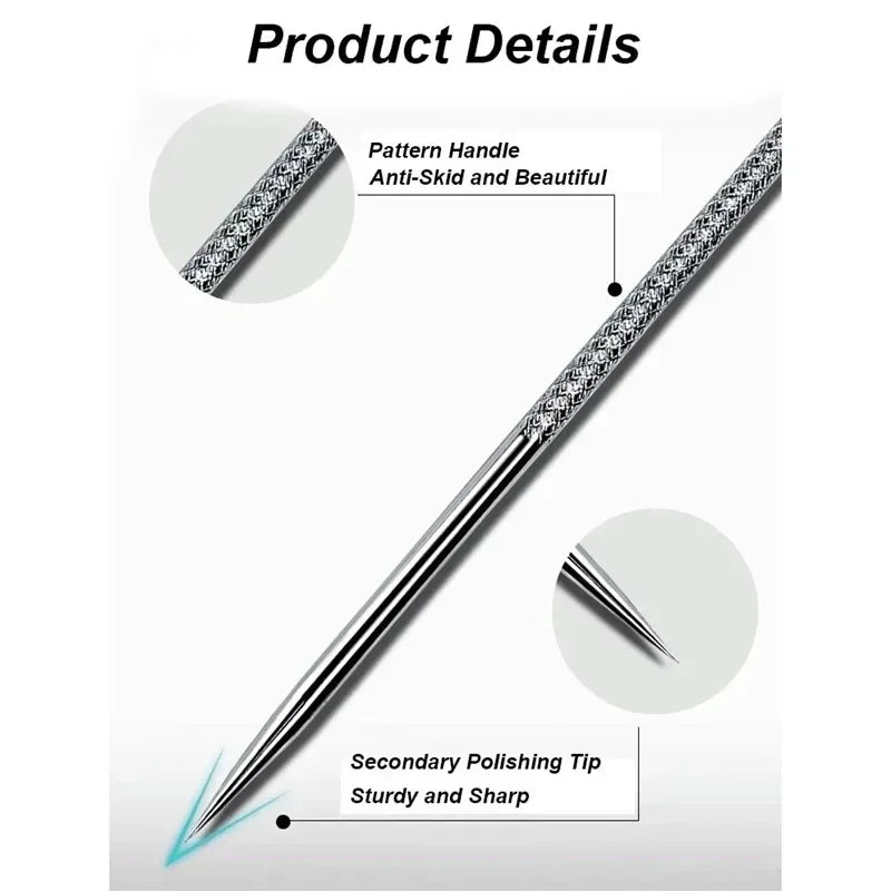 4PCS Blackhead Remover Acne Needle Tools Set Face Cleaning Black Dots Pimple Comedone Extractor Pore Cleaner Skin Care Products Qme