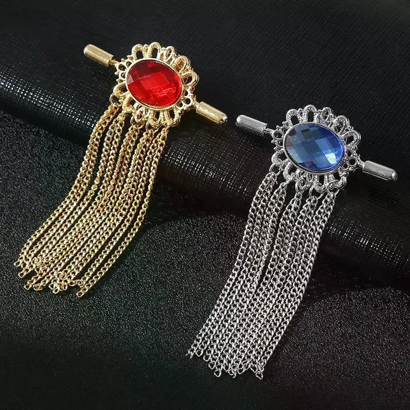 Tassel Brooches For Women Men Pin Party Casual Lapel Pins Accessory Gift Suit Tassel Brooches Jewelry Qme