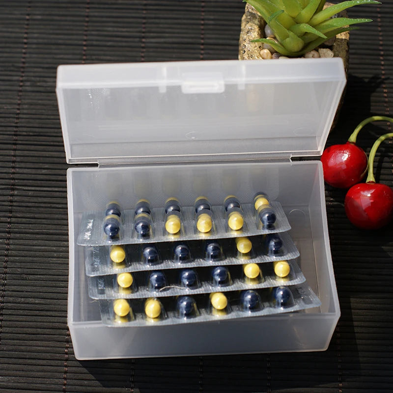 Dust-proof Jewelry Storage Box Transparent Plastic Square Semi Qme