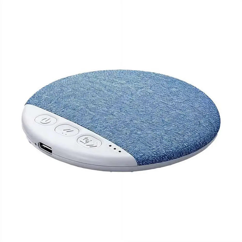 Under Pillow Speaker Sleeping Bluetooth Mini Bone Conduction White Qme Blue and circular