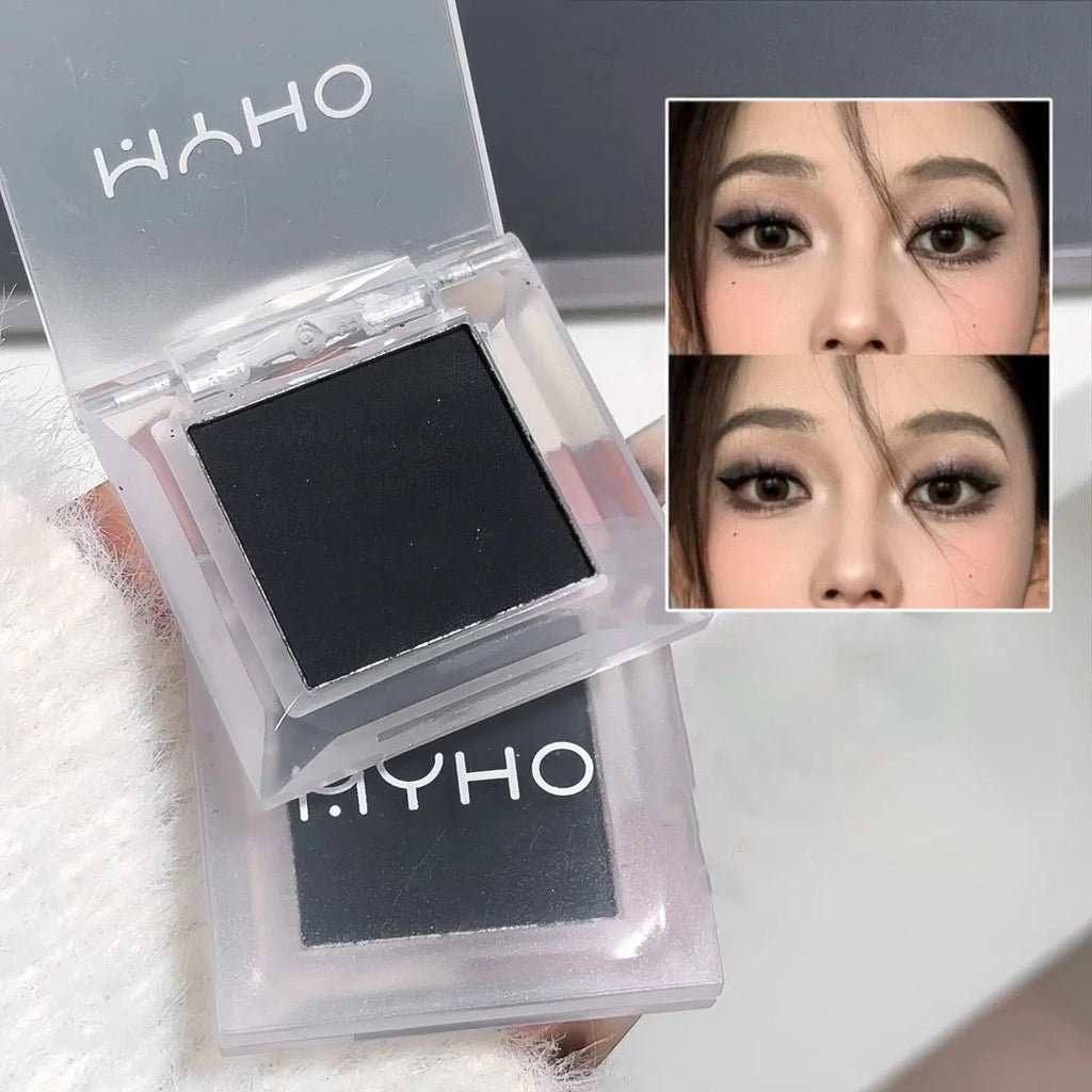 Punk Smoky Eyeshadow Palette Bright Matte White Beige Eye Shadow Base Press Pigment Long Lasting Shimmer Black Makeup Palette Qme