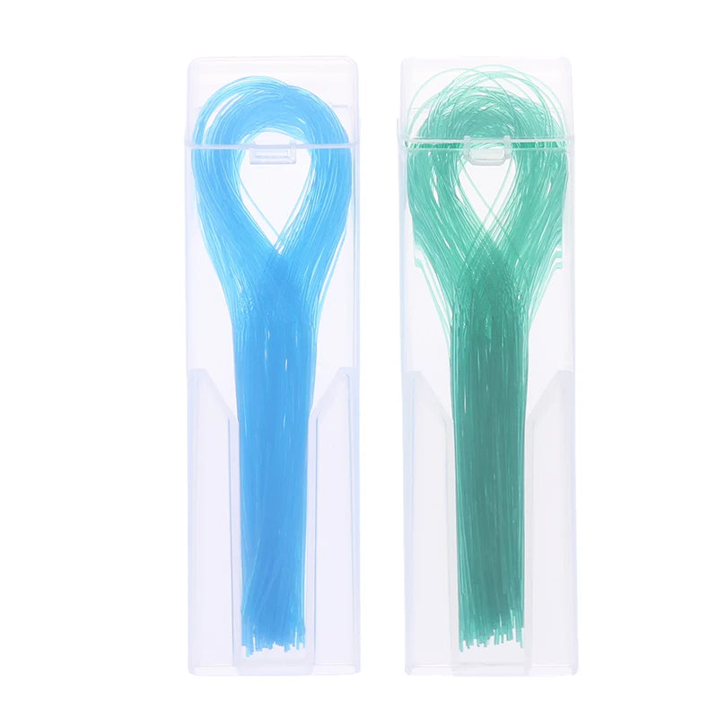 Dental Floss Threader Traction Line Oral Crown Brace Bridge Implant Qme