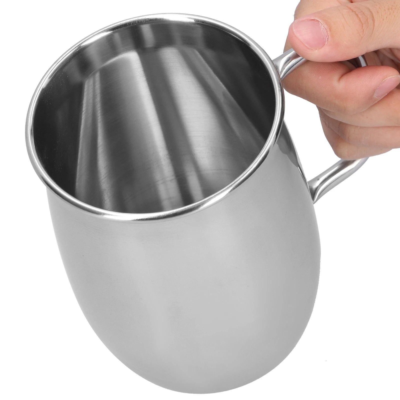 1000ml Beer Mug Large Capacity 304 Stainless Steel Big Mug Beer Cup Rustproof Durable Drinkware for Bar Pub Home Party Kitchen Qme