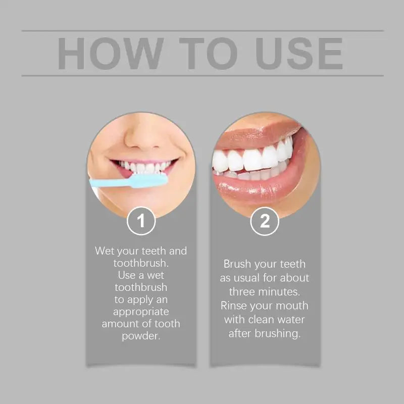 Hydroxyapatite Whitening Powder Teeth Strong Stain Removal Improve Qme