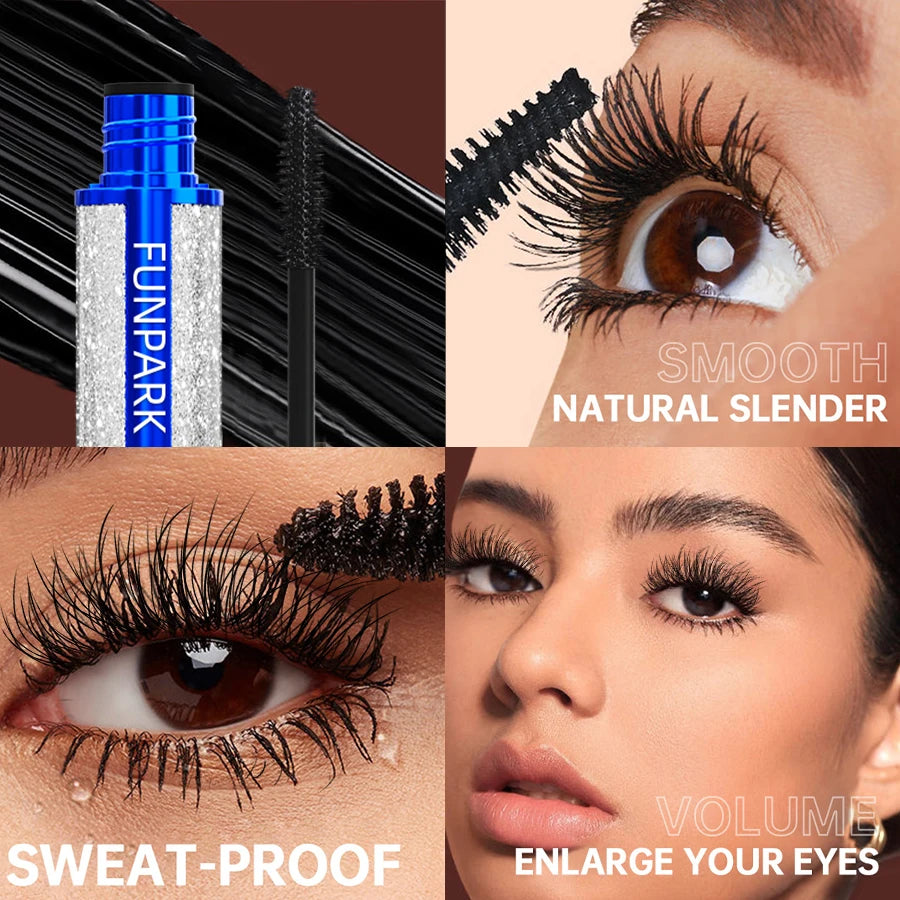 Black Eyelashes Lengthening Mascara Waterproof Lash Eyelash Curling Qme