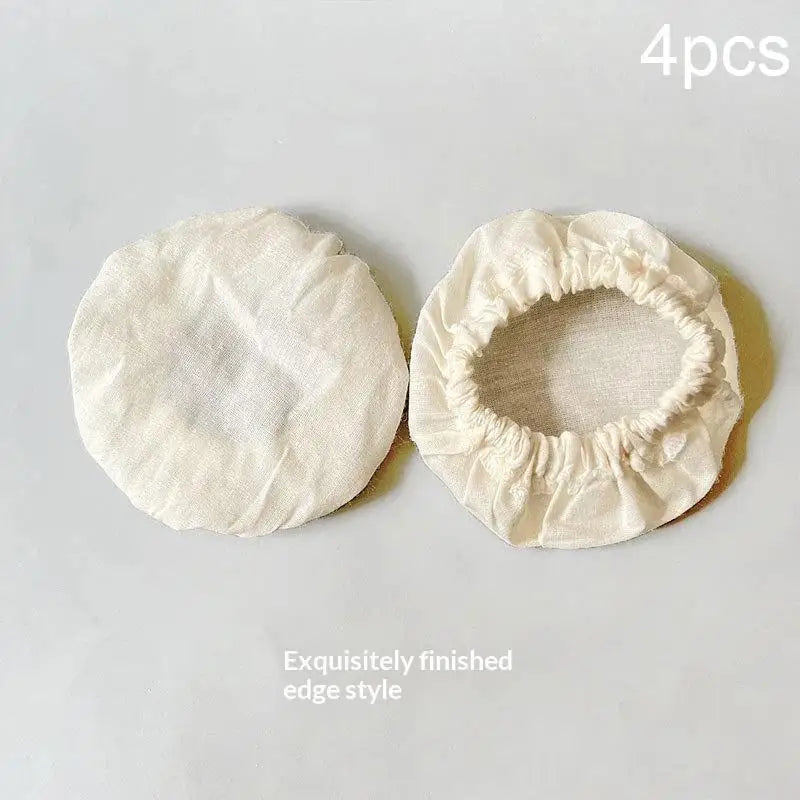 Natural Unbleached Reusable Cotton Jar Strainer Cloths Safe Home Qme 4pcs