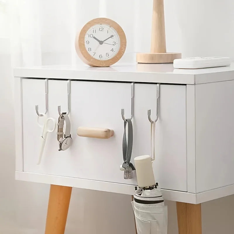 Stainless Steel Nail Seamless S Hook Double Storage Qme