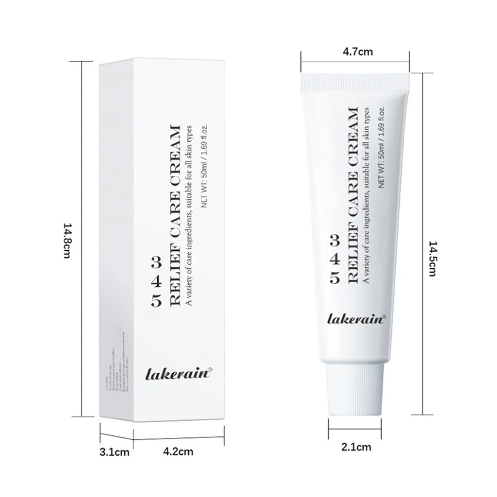 345 Relief Cream Hydrating Nourish The Skin Soothing Care Face Lifting Tightening Brighten Skin Tone Beauty Moisturizing Cream Qme B-50ml Boxed