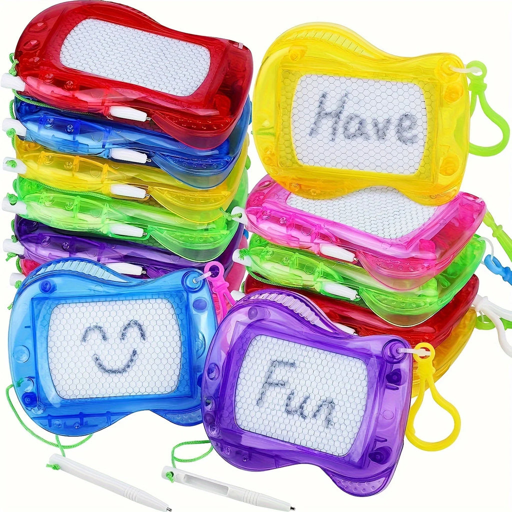 Mini Magnetic Drawing Boards With Keychain Erasable Doodle & Sketch Pads For Kids Ages 3-6, Birthday gifts Qme