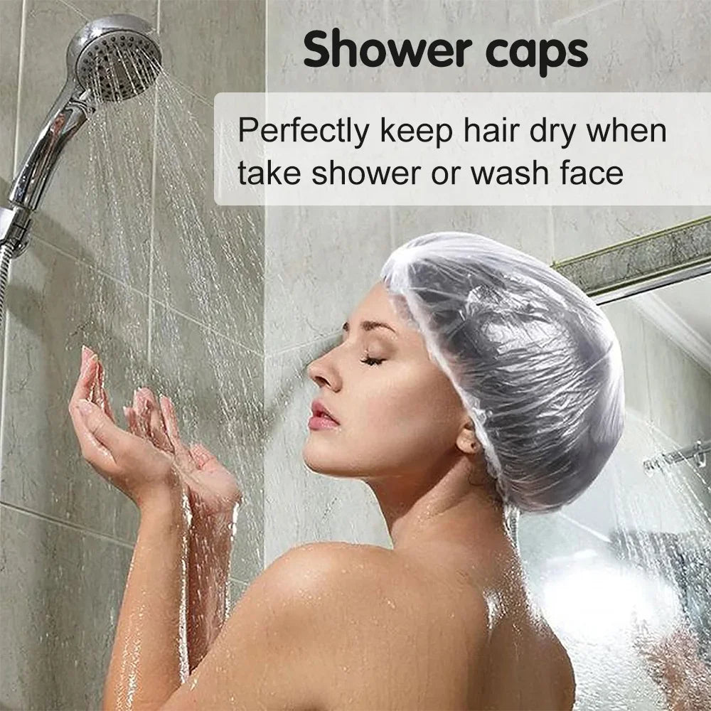 100pcs Disposable Fresh-keeping Film Cover Reusable Kitchen Household Food Grade Fresh-keeping Bowl Cover PE Fresh-keeping Film Qme