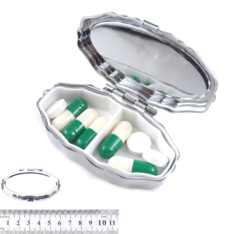 Portable Pillbox Medicine Organizer Container Case Storage Holder Qme