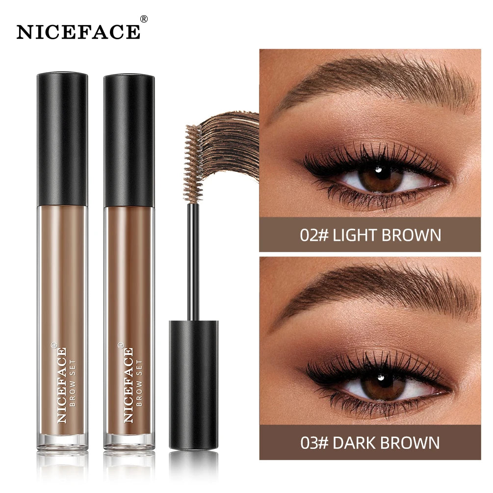 QIBEST Eyebrow Cream Enhancers Coffee Brown Paint Eyebrows Gel Waterproof Long-lasting Eyebrow Pomade Tint Cosmetics For Women Qme