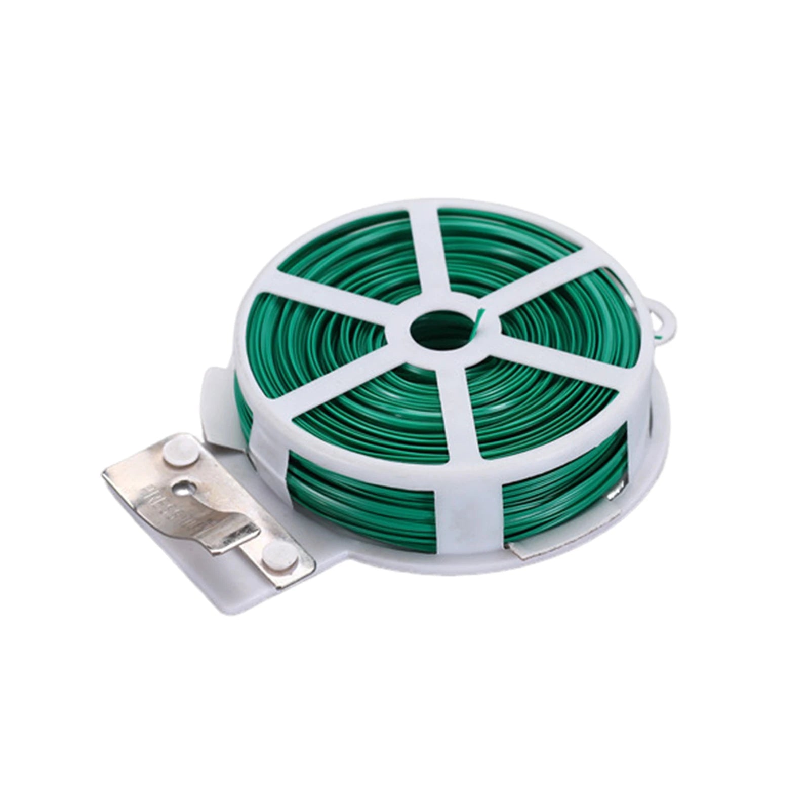 Durable Green Cable Ties with Cutter Reusable Green Twists Ties for Fixing Climbing Plant and Fruit Tree Home Multipropose Strap Qme B