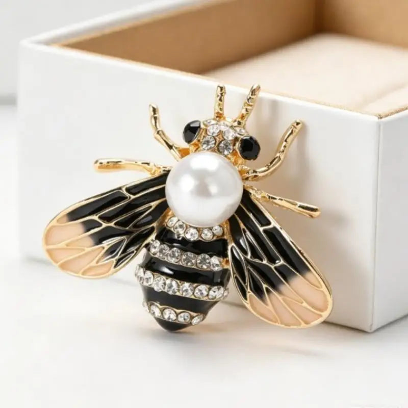 Rose Gold Plated Purple Crystal Bee Brooch With Rhinestone Enamel Wings For Wedding Party Daily Wear Qme style 6