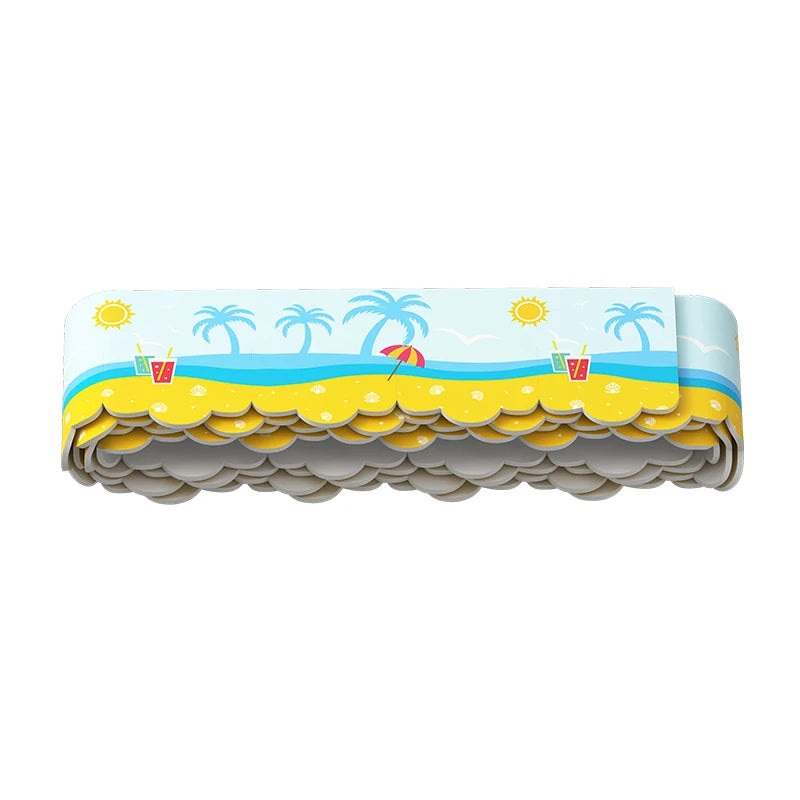 7.5cm Width Bathroom Sealing Tape 1.5m Self Adhesive Waterproof Toilet Caulk Tape PVC Kitchen Oil-Proof Sink Edge Corner Strip Qme Beach 2PCS