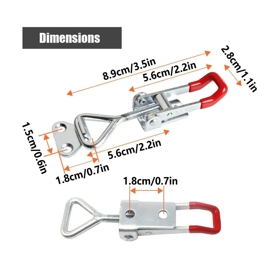 Latch Clamp 10-Piece Rust Proof Quick Release Adjustable Over Center Qme