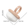 Finger Ring Cleaning Brush Finger Ring Nail Dust Brush for Nail and Toenail Soft Manicure Duster Tools for Home Salon Indoor Qme Pinkcolor