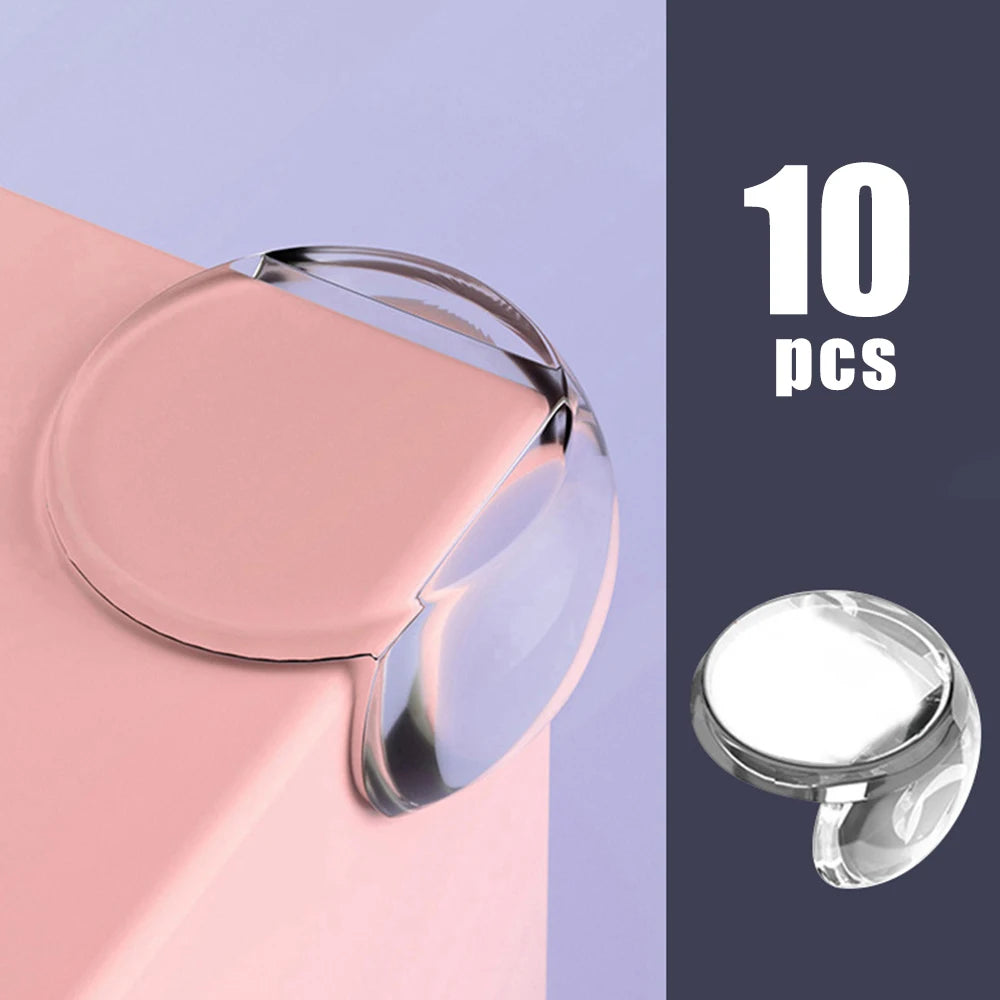 10PCS Clear Anti-collision Coffee Table Furniture Corner Protectors Children's Soft Corner Sheathing Living Room Home Decor Qme AM109-5