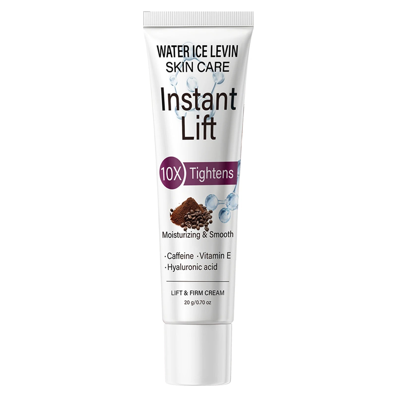 10X Tightening Eye Cream with Caffeine & Hyaluronic Acid, Instant Lift & Moisturizing Qme WHITE 20g