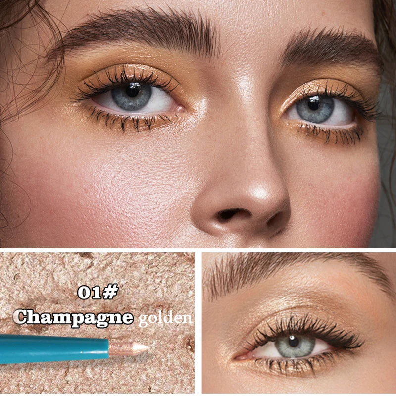 Multi Eye Shadow Stick Waterproof Sweat Proof Shiny Create Bold Makeup Qme 01 Champagne gold