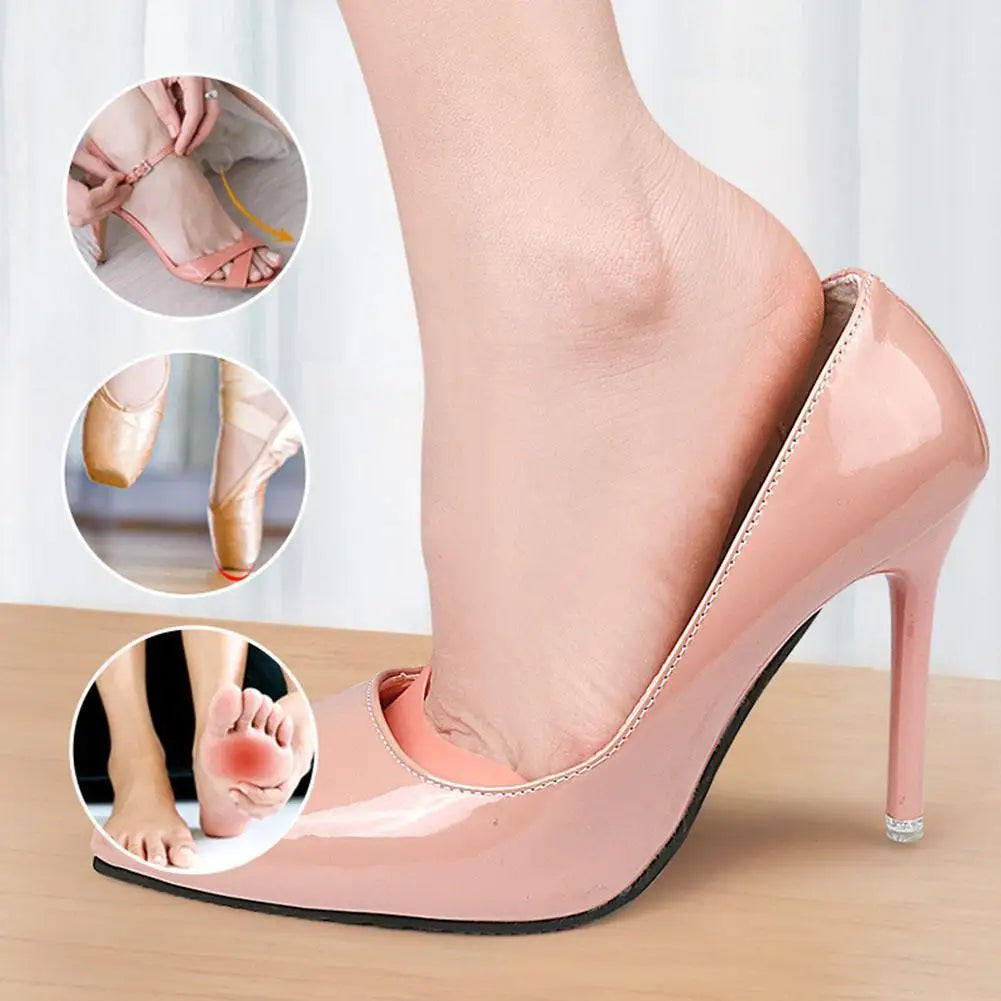 1 Pair Silicone Gel Toe Pads For Pointe Shoes Ballet Dance Foot Big Toe Protection Cushion Topper Cover Protector Pouch Reusable Qme