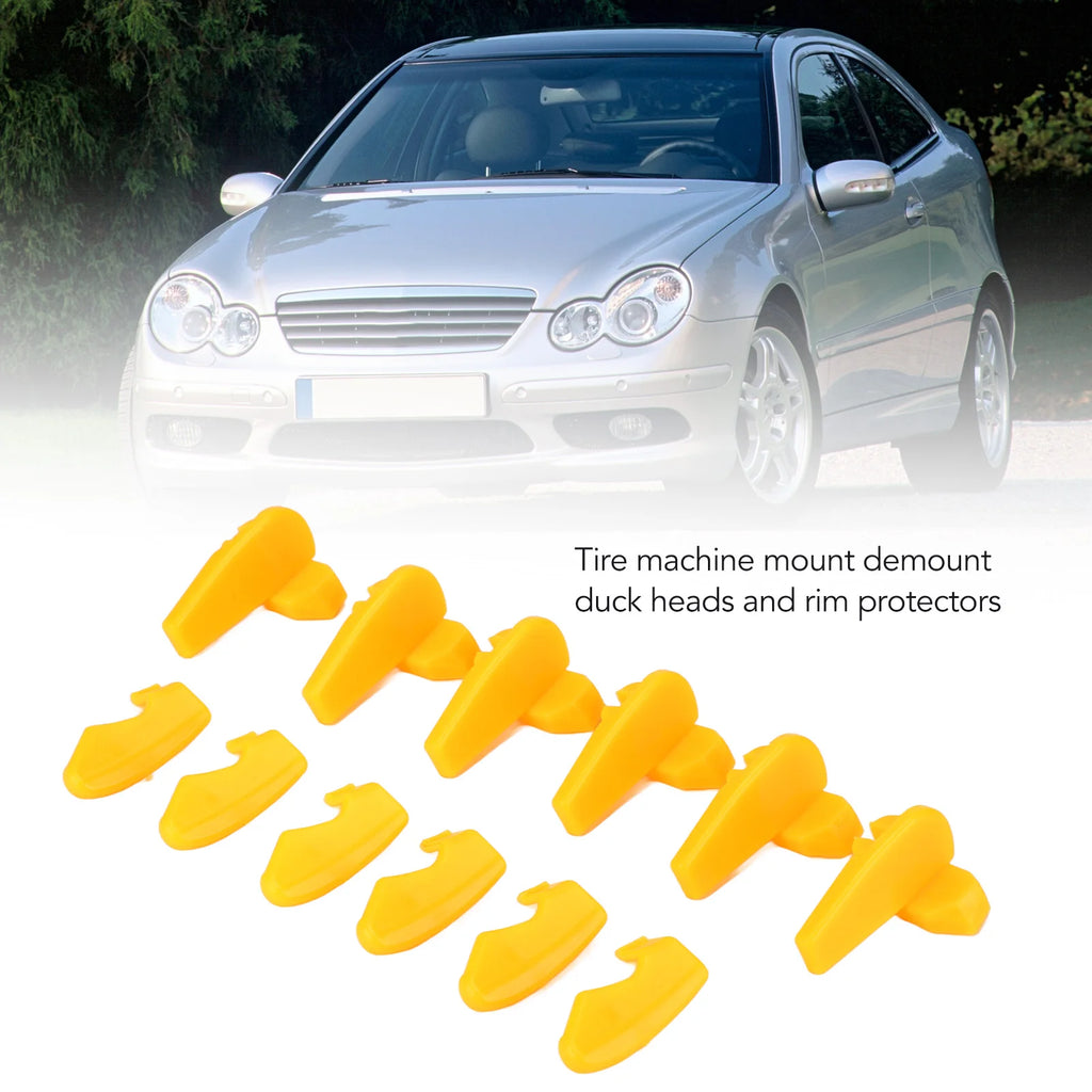 6 Pairs Tire Machine Mount Demount Heads Inserts Wheel Rim Protector for Tyre Changer Machine Mount Demount Heads Qme