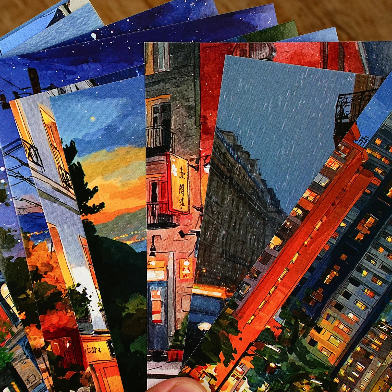 Natural Creation Series Landscape Theme Sticker Pack White Card Hand Account DIY Material Landscape Creation Stationery stickers Qme