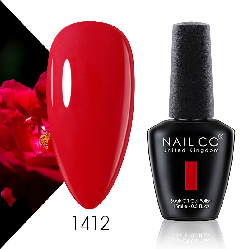 NAILCO 131 Colors Nail Gel Polish Off LED Semi Permanant Art Hybrid