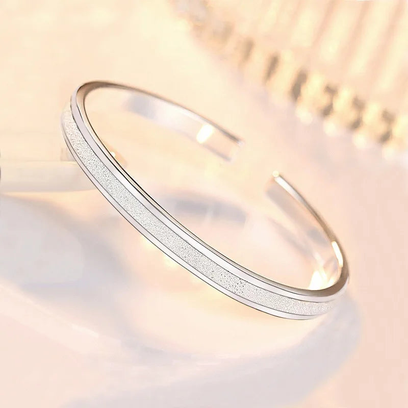 Original designer 925 sterling silver bracelets Bangle for women jewelry fashion party wedding Holiday gifts Qme
