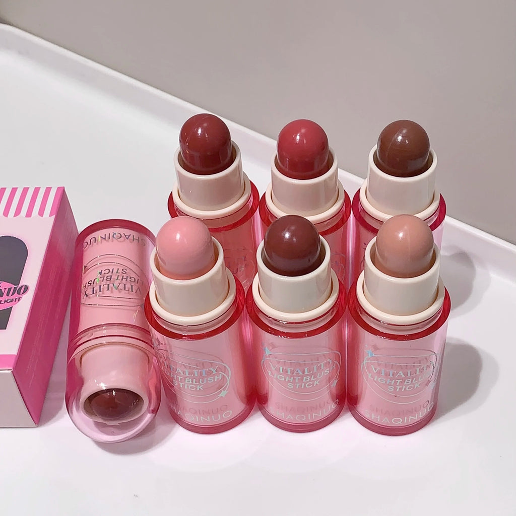 SHAQINUO Korean-style Matte Blush Stick Natural Long-lasting Silky Qme